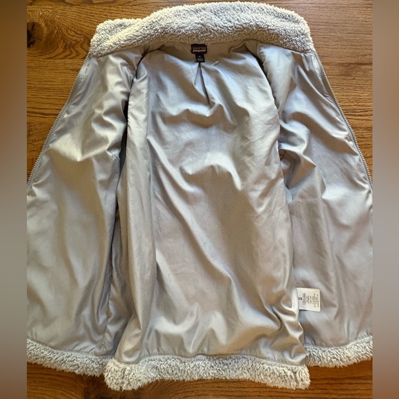 Patagonia Los Gatos salt gray Fleece Vest- fully lined- women’s medium - Picture 12 of 14